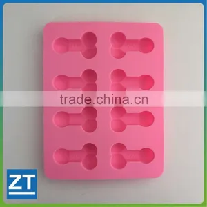 Funny Mini Penis Chocolate Ice Cube Silicone Mold, 8 Frames thumbnail-1