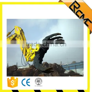 Excavator Hydraulic Rotating Grapple Woods Grapple Log Grapple Stone Grapple thumbnail-1