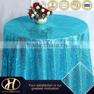 TURQUOISE TABLE LINEN /TURQUOISE SEQUIN TABLE LINEN thumbnail-1