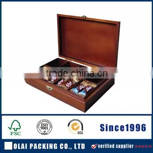 New Product Wooden Coffee Tea Sugar Box With Compartments thumbnail-1