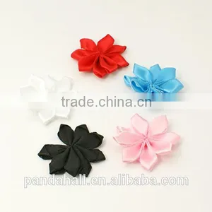 Satin Ribbon Handmade Flowers Fabric Flower (WOVE-QS16-M) thumbnail-1