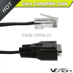Cisco DB25 to RJ45 CAB-CONAUX Modem/Console Cable, 72-3663-01 thumbnail-2