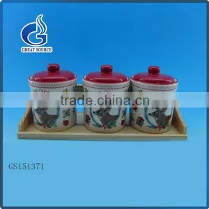 Popular Bulk Ceramic Tea Sugar Coffee Canisters thumbnail-2