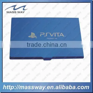 Blue Single ID Metal Aluminum Business Name Card Holder thumbnail-2