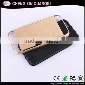 Free Sample Mobile Phone Cover Case pc Wiredrawing Tpu Hybrid Case Smartphone With Card Holder for Iphone6 6s Plus Case thumbnail-2