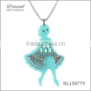 Cute Doll Pendant Necklace Fashion New Design Necklace 2015 NL158777-83 thumbnail-3