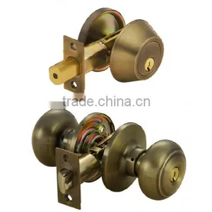 2016 American Door Knob Fire Rated Tulip Stainless Steel Door Deadbolt Knob Lock Combo Set Quality Choice thumbnail-5