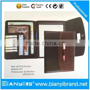 A4 Size Folder Made by PU Material With Printing Pad thumbnail-1