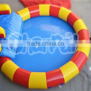 2016 Popular Inflatable Swimming Pool Rental Trampoline With Slide thumbnail-2