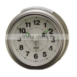 Round Shape Hand Size Silent Sweep Alarm Clocks thumbnail-4