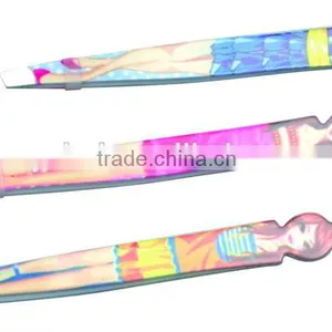 Lovely Stainless Steel Eyebrow Tweezers, Cute Eyebrow Clip thumbnail-1