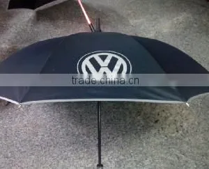 High Quality Pongee Logo Branding Straight Golf Umbrella thumbnail-6