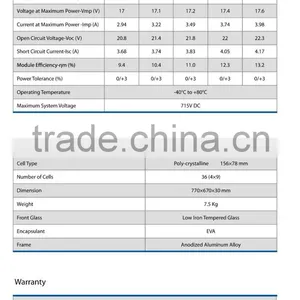 China TOP 10 Manufacturer Battery Charger Small pv Solar Panel 65w Poly thumbnail-2