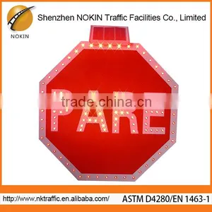 Outdoor Arrow Keys Safety 220v Solar Led Traffic Warning Light thumbnail-4