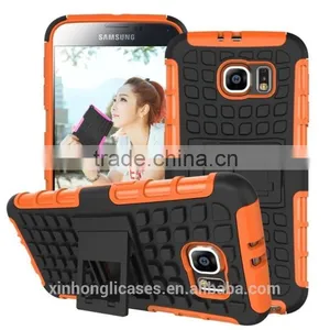 High Quality 2 in 1 PC + TPU Heavy Duty Shockproof Case Cover For Samsung S6 thumbnail-2