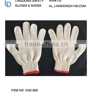 12 Pairs White Factory Industry Knitted Cotton Work Protect Gloves thumbnail-2
