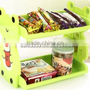 Cartoon Modeling Double-deck Storage Rack Shelves thumbnail-2