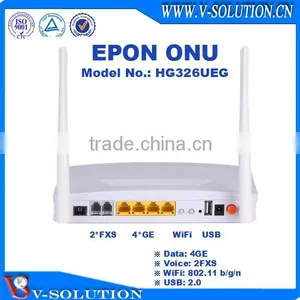 4GE+2FXS+WiFi+USB EPON ONU VoIP Home Gateway Support IPTV/VoIP/PPPoE for FTTH Network Solution thumbnail-1