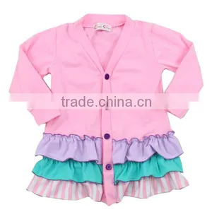 Wholesale 2016 Ruffled Kids Outerwear Baby Girl Long Coats Toddler Girl Coats thumbnail-6
