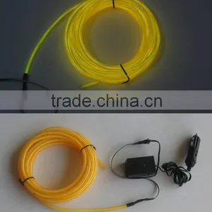 Super Brightness Fluorescent El Glowing Wire With DC12V Inverter for Car Decoration thumbnail-2