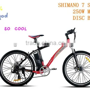 26"electric Mountain Bike Pedelec Bicycle SHIMANO 7 SPEED Motor Bicycle With 36V 10 Li-ion Battery thumbnail-1