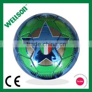 Machine Stitched Promotional Mini Metallic PVC Football thumbnail-1