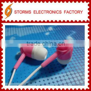 New Design Colorful 3.5mm In-ear Stereo Rose Promotion Earphones thumbnail-1