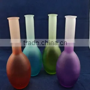 Colored Painting Flower Glass Vase, Decoration Vase thumbnail-1