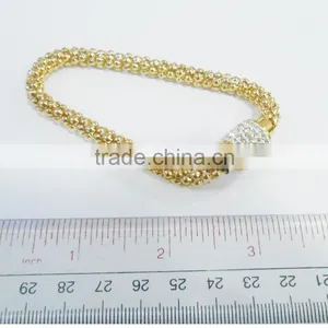 Stainless Steel Magnet Bracelet With Crystal Charm thumbnail-5