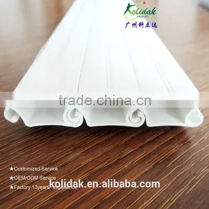 Plastic Extrusion White PVC Profile for Rolling Door thumbnail-1