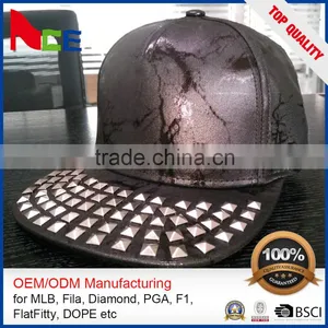 Design Custom Five Panel Flat Brim Customize Plain Snapback Hats thumbnail-1