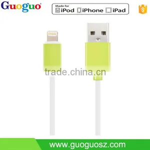 High Quality Cololful Normal Injection 8 Pin Tranfer Data Mfi Usb Cable for Iphone7 thumbnail-2