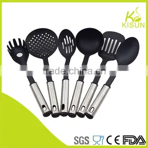 Nylon Kitchen Tool Nylon Spoon With Stainless Steel Handle thumbnail-6