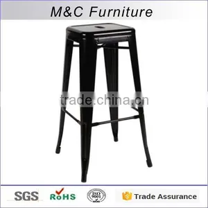 Cheap Black Stackable Steel Chair in Dinning Room thumbnail-1