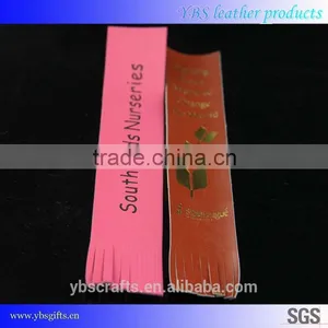 Customized Factory Non-magnetic Printing PU Leather Bookmark With Tassel thumbnail-5