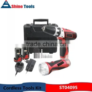2pcs Electric Maintenance Power Works Cordless Tools Set thumbnail-1