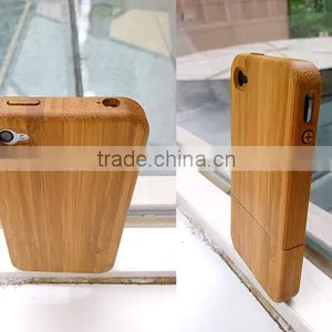 OEM Carbonized Bamboo Wood Cell Case for Iphone Cover for Iphone 5 Two Parts With Press Key thumbnail-3
