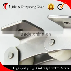 Industrail Plastic Large Rollers Chain With Single Hole Attachments Double Pitch Stainless Steel Transmission Conveyor Chains thumbnail-5