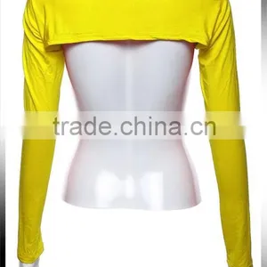 20color Hijab Muslim One Piece Full Arm Sleeves Cotton Jersey Arm Cover Shrug Bolero Inner Body thumbnail-1
