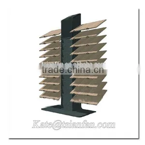 WD004---Retail Hot Sale Wooden Tile Display Unit thumbnail-1