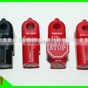 ABS Red Warming Security Display Hook Stopper thumbnail-1