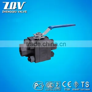 3PC FORGED SQUARE BALL VALVE thumbnail-1