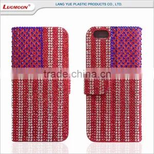 Beauty Diamond Studded Cell Phone Flip Bling Case for Xiaomi Mi5 Case 1 2 3 4 5 6 thumbnail-5