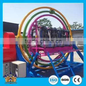 2/4/6 Seats Theme Park Human Gyroscope Rides 3D Space Ring for Sale thumbnail-1