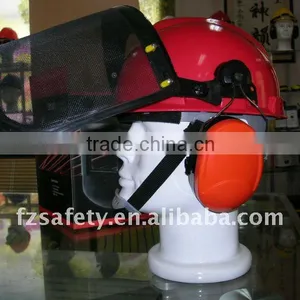 Standard Safety Helmet With Earmuffs and Face Shield thumbnail-1