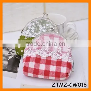 Latest Signature Cotton Lace Lucky Cat Woman Coin Wallet Wholesale ZTMZ-CW016 thumbnail-1
