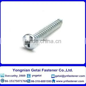Tapping Screws-Z Cross Recessed and Slotted Pan Head-Symbol CBL ZS,black /yellow Zinc Plated/blue White thumbnail-3