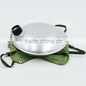Outdoor Use Army Military Canteen in Round Shape Aluminum Water Bottle thumbnail-3