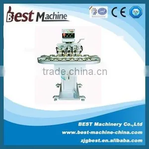 High Speed Energy Saving Four Color Pneumatic Pad Printing Machine With Conveyor thumbnail-1