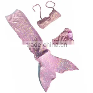 New Arrival Bikinis Kids Girls 3 Pcs Mermaid Tail for Swim thumbnail-3